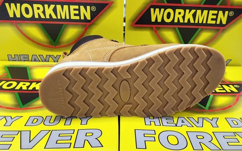 Men's Work Boots Genuine Leather Lace Up Moc Toe 620 Honey-Shedron - Picture 8 of 14