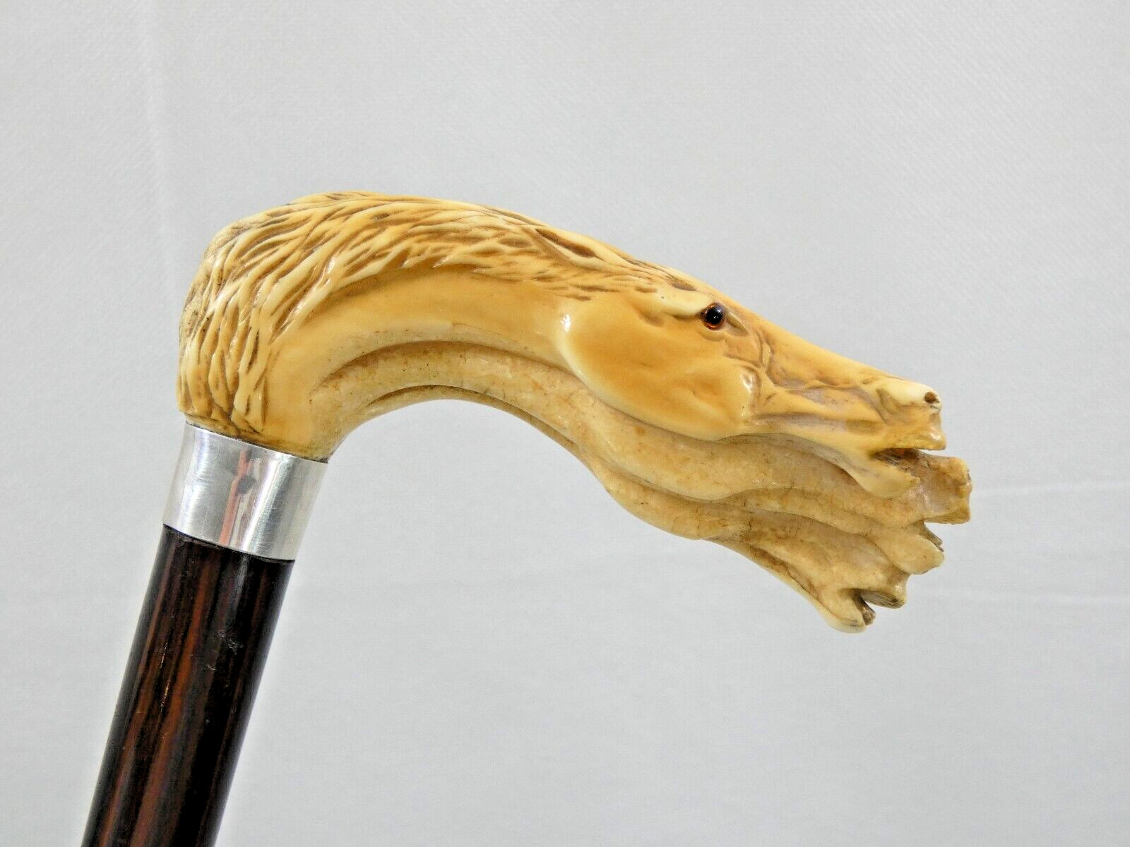 VERY LARGE EXCEPTIONAL QUALITY ANTIQUE WALKING CA… - image 5