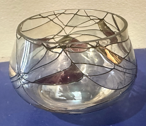 PartyLite Mosaic Calypso Stained Glass Tea Light Votive Candle Holder 3.5 x 2.5"