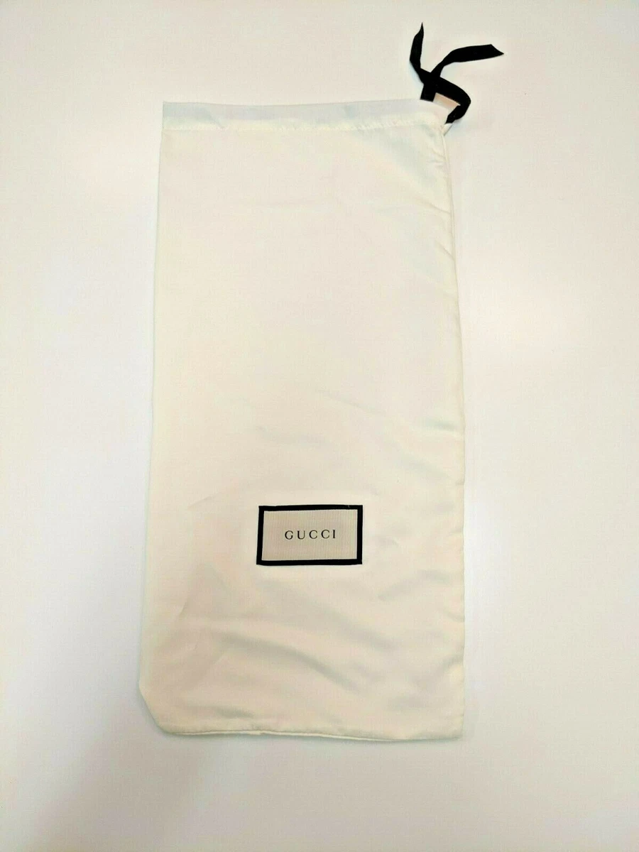 Gucci Black and White Silk Dust Bag 17.5 inches x 8.5 inches eBay