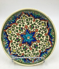 Turkish Floral Hand Painted Pattern 6 Inch Ceramic Decorative Dish