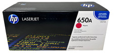 HP CE273A 650A GENUINE MAGENTA COLORLASERJET TONER CP5525/M750n B BOX