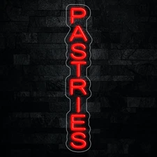 Pastries Neon LED Sign 5"L x 27"H #32565