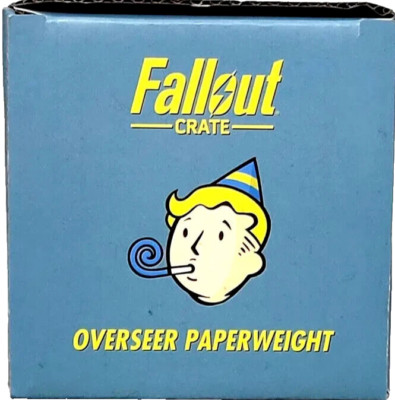 Fallout Overseer Paperweight 2021 Bethesda Loot Crate Exclusive Vault Tec