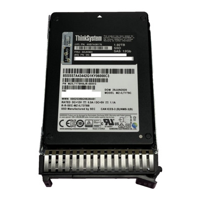 邦楽 think Lenovo 4XB7A38176 02JK963 ThinkSystem 1.92TB SAS 12Gb Enterprise