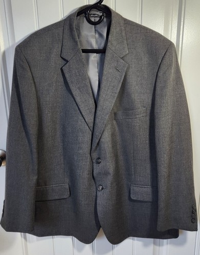 Bert Pulitzer Blazer Jacket Men's 46 Short Gray Single Breasted Coat