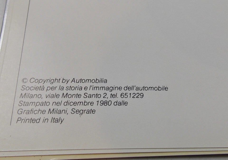 1980 BMW HISTORY BOOK 4"X6" ITALIAN BOOKLET 507 635 M1 320 2000 - Image 3 of 4