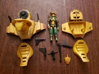 GI Joe 1986 Serpentor Action Figure W/Air Chariot  Parts