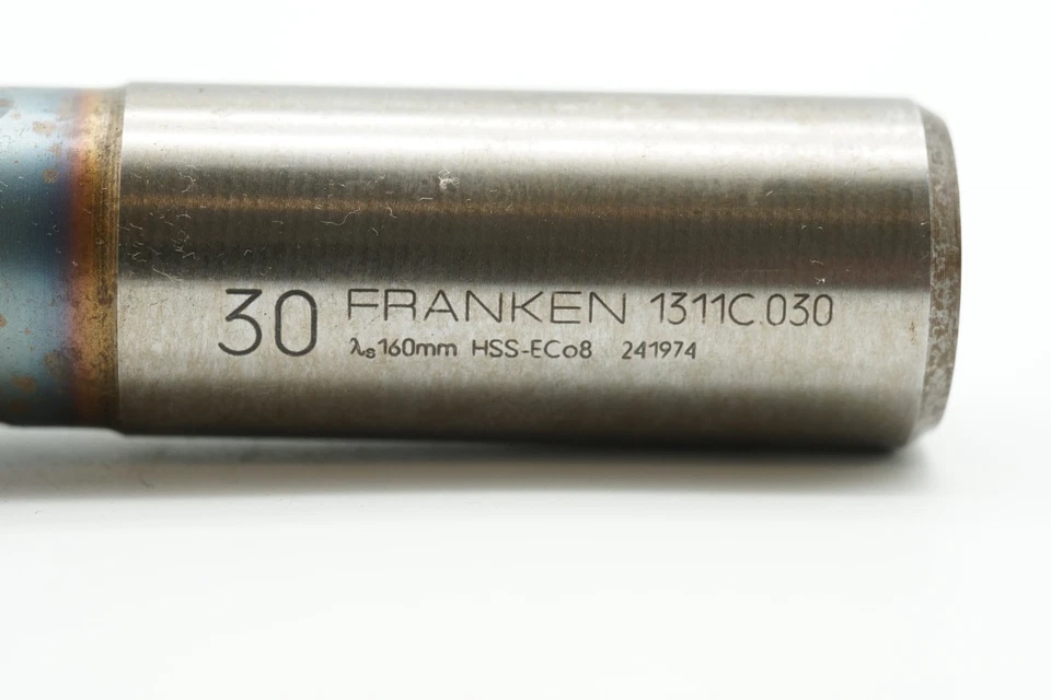 FRANKEN 1311C Schaftfräser Fräser Ø30mm Schaft Ø25mm Sch-länge:45mm GL=123mm Z=5 - Bild 2 von 4