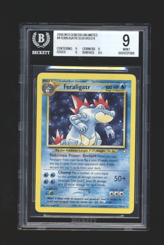 Feraligatr (Unlimited) graded BGS 9 for sale on eBay