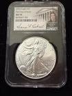 2026 SILVER EAGLE NGC MS70 ANNA CABRAL  FIRST DAY OF ISSUE BLACK  SERIAL # 1
