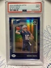 2024 Panini Donruss Optic - Rated Rookie Drake Maye Blue Hyper Prizm PSA 9
