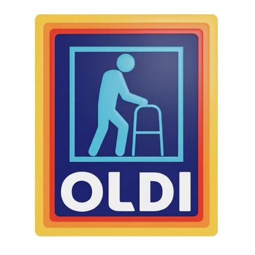 Oldi Sticker Funny Joke Rude Old Pensioner Self Adhesive Vinyl Sticker
