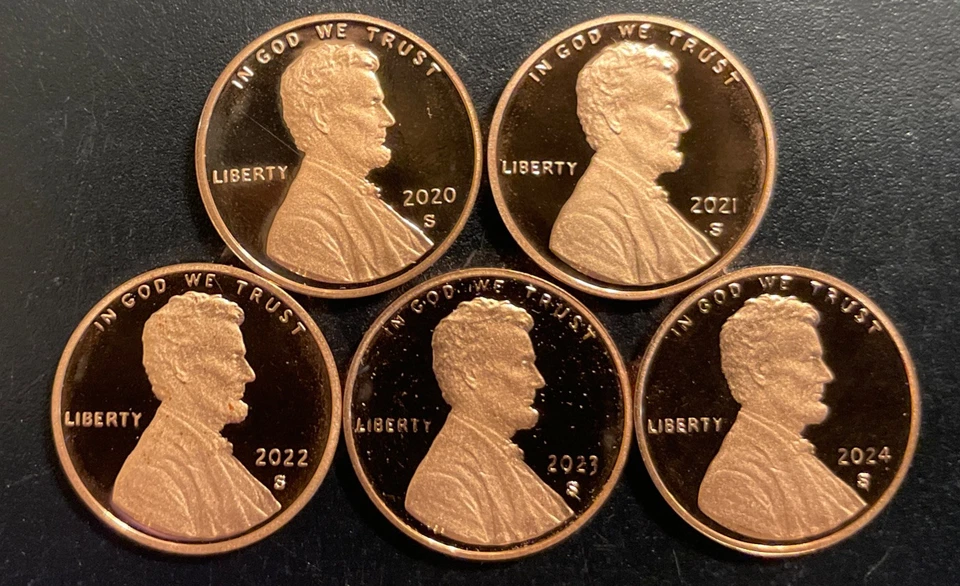 1956-67P- 1968-2024 S Lincoln Penny Choice ~Gem Proof 72 Coin Complete Set Mint - Image 3 of 4