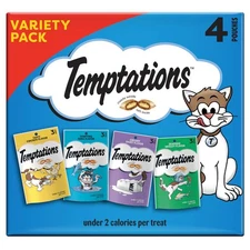 Classic Crunchy and Soft Cat Treats Feline Favorites Variety Pack, 3 oz. Pouc...