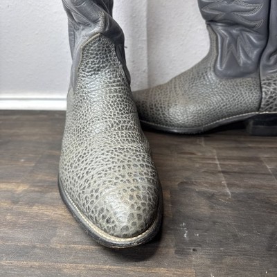 Palomino Full-Grain Pebbled Leather Western Cowboy Boots  display picture 3