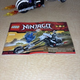 Lego 9441 Ninjago Kai&rsquo;s Blade cycle & 2259 Skull Motorbike W/Manuals NO MINFIGS