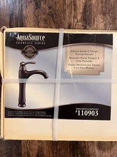 BRAND NEW AquaSource Vessel Faucet Oil Rubbed Bronze - New in Sealed Package