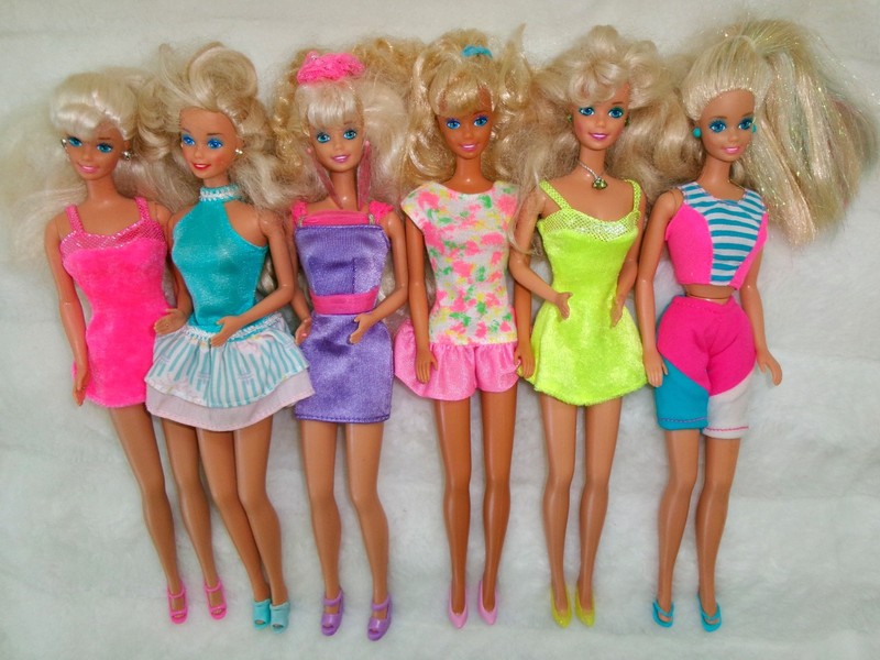 Vintage Mattel Barbie Doll Lot 80s Early 90s w/ Clothing Outfits Fashions VGUC