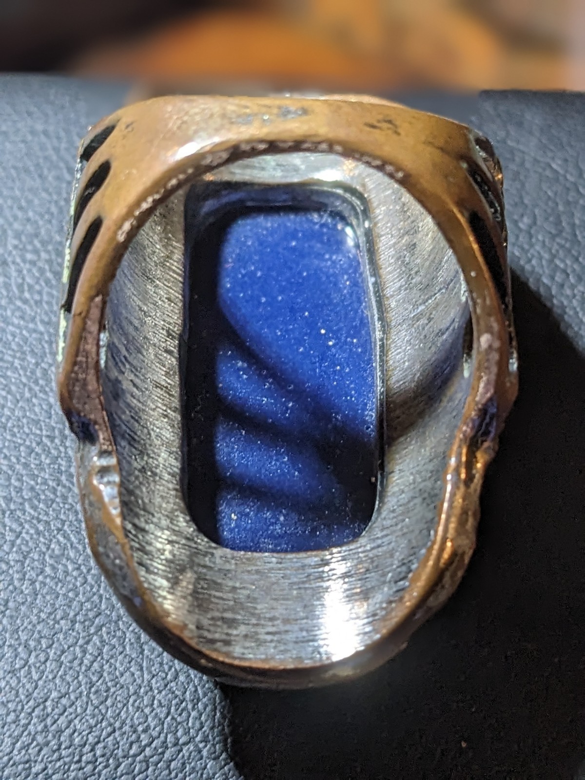 Large Blue Druzy Statement Ring – Oversized Boho … - image 5