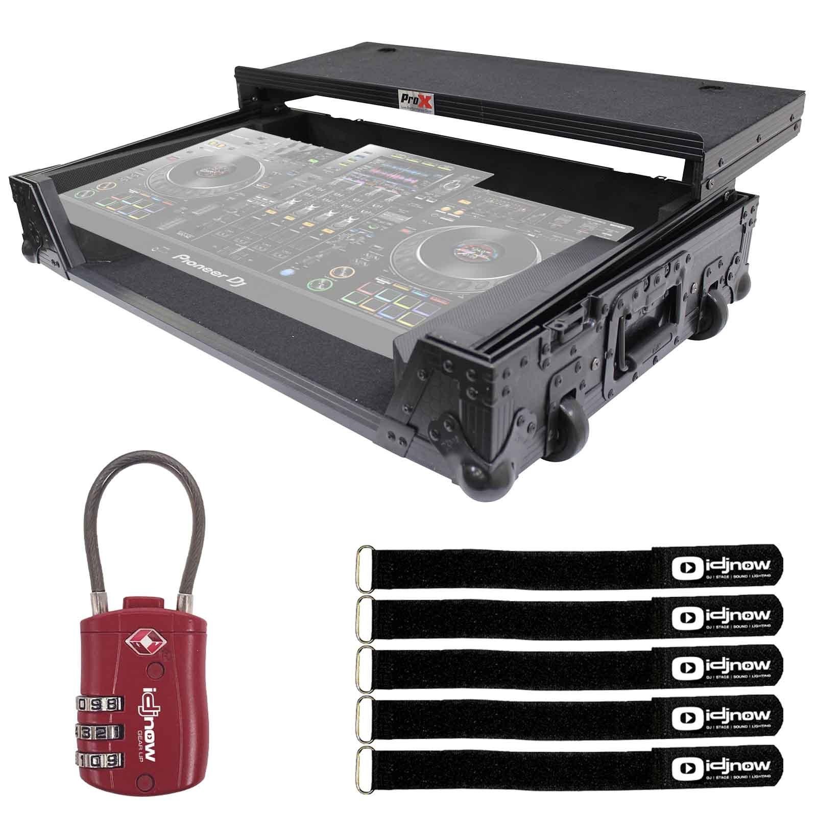 ProX Pioneer XDJ-XZ DJ System Black Flight Case with Red TSA Lock idjnow