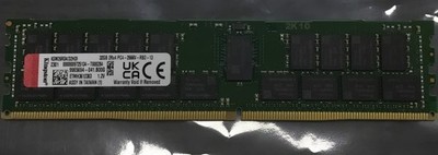 Kingston RDIMM 32GB DDR4 2Rx4 2666MHz PC4-21300 ECC Server Ram Stick
