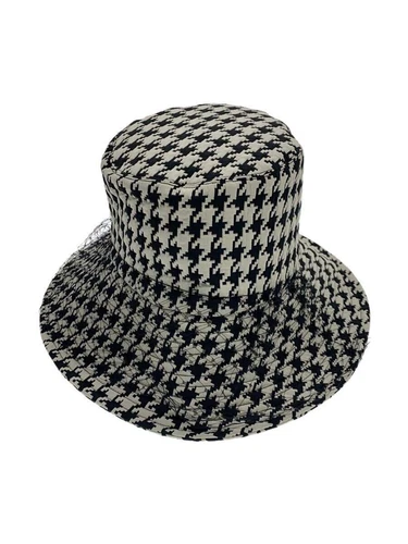 Chapeau seau femme Christian Dior 57 coton blanc pied de poule 04MON924G153 occasion