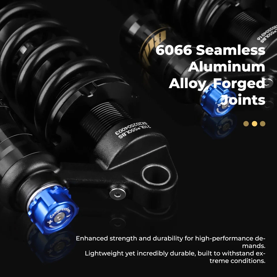 Amortiguador trasero suspensión MTB 190/210/230mm amortiguador muelle helicoidal ajustable Foto 3 de 4