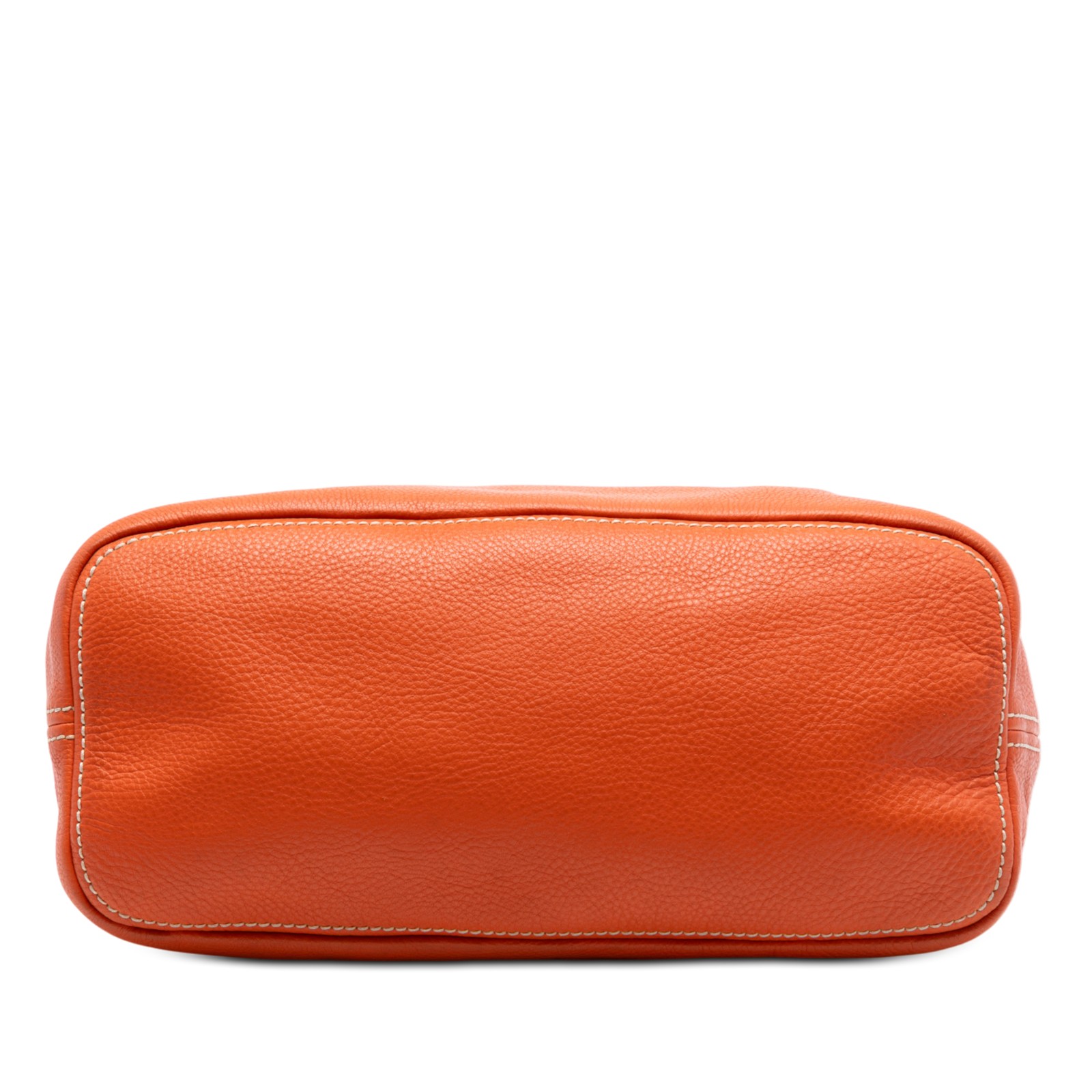 Authenticated Prada Vitello Daino Hobo Orange Calf Leather thumbnail 3