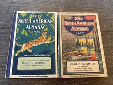 The North American Almanac 1927 And 1929 Carl Schmidt Drugs Dayton Ohio