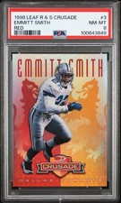1998 Leaf Rookies & Stars Crusade Red #3 Emmitt Smith 20/25 PSA 8 NM-MT