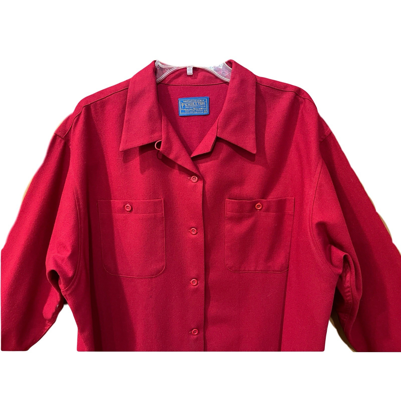90s Pendleton Shacket Button Up Shirt 100% Virgin… - image 1