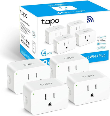 TP-Link Tapo Smart Plug Mini 15A WiFi Works with Alexa Google UL 4 Pack