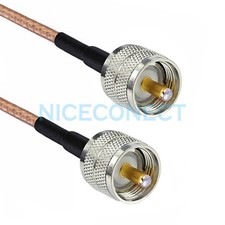 UHF Male PL259 to UHF PL-259 Male Plug RF Pigtail Extension RG316 Coaxial Cable