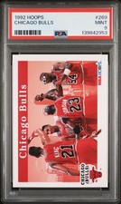 1992 92-93 HOOPS MICHAEL JORDAN #269  * CHICAGO BULLS TEAM * HOF * MINT PSA 9
