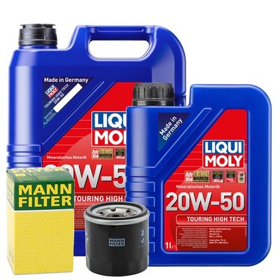 Motoröl 20W50 LIQUI MOLY Hightech 6L +MANN Ölfilter