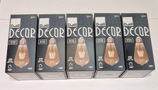 Diall Decor Smoke Glass Led 6w = 40w 470 Lumen E27 Cool White E27 Pack Of 5