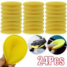 24x Car Wax Applicator Pads Foam Sponge Paint Cleaning Microfiber Polishing Pad