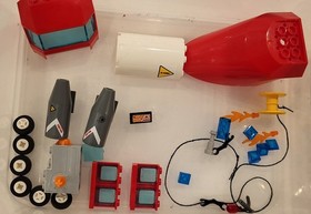 LEGO 60010 60010-2 Fire Helicopter - Studs on Side Version - Town City NEAR MINT