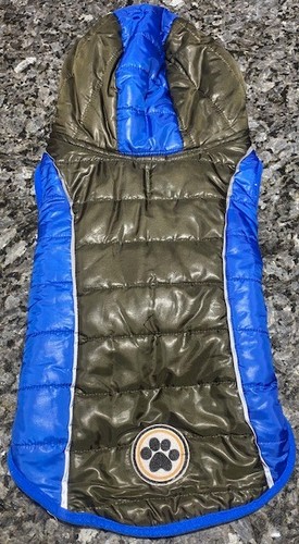 Pet - boy Dog puffer jacket faux fur jacket - used Size Large