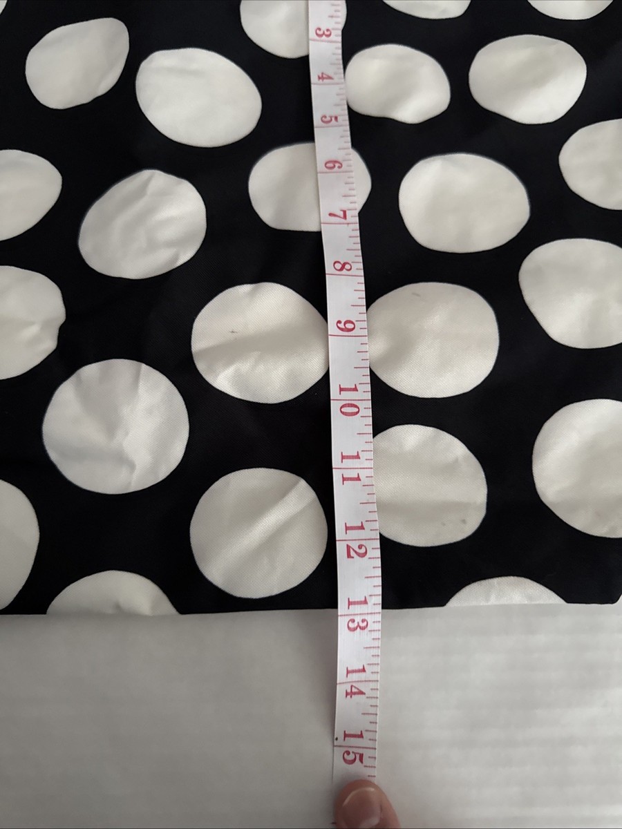Uniqlo Marimekko Design White Polkadot Black Tote Bag View 5