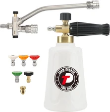 Tool Daily Foam Cannon for Pressure Washer with Double Tip Attachment, black 