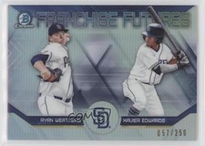 2018 Bowman Draft Franchise Futures Refractor Xavier Edwards Ryan Weathers 0w47