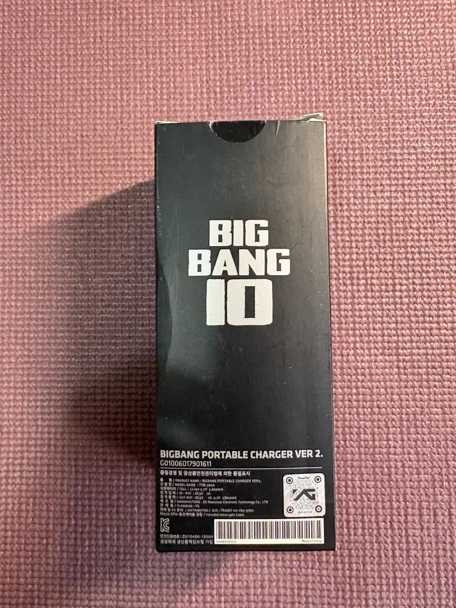 アイドル BIGBANG PORTABLE CHARGER VER 2 Big Bang Official Pen Light Stick 10th Anniversary Portable