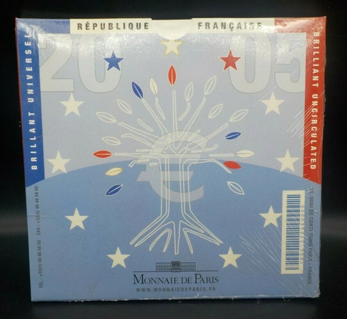 FRANCIA 2005 - JUEGO BU OFICIAL EURO COMO NUEVO (8) - SELLADO ORIG. PAQUETE - ¡BELLEZA RARA! - Imagen 5 de 6