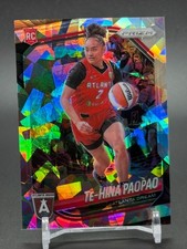 2025 Panini Prizm WNBA Cracked Ice #61 Te-HINA PAOPAO Atlanta Dream RC