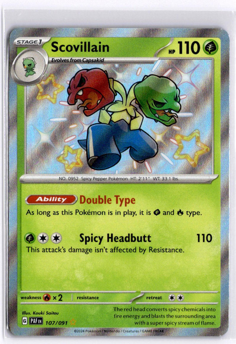 Scovillain SV: Paldean Fates 107/091  Pokemon SV: Paldean Fates NM
