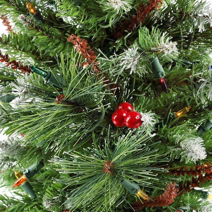 Christmas Tree with Ornaments 24Inch Pre-lit Multi-Colored Lights - Image 3 of 4