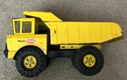 VINTAGE YELLOW MIGHTY TONKA DUMP TRUCK PRESSED STEEL METAL