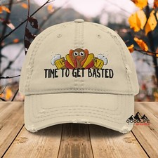 Funny Thanksgiving Turkey Basted Ball Cap Dad Hat